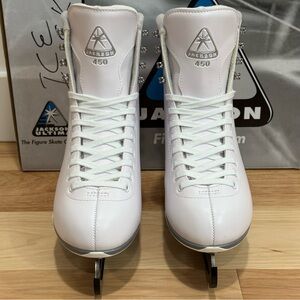 Jackson Finesse 450 Ladies Women White Figure Ice Skates Size 8